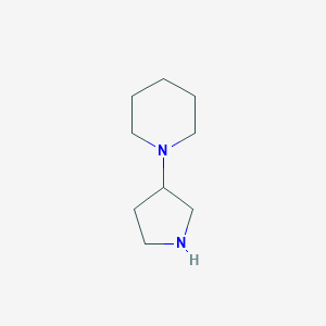molecular formula C9H18N2 B060858 1-(Pyrrolidin-3-yl)piperidine CAS No. 184970-32-9