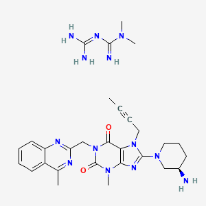 molecular formula C29H39N13O2 B608580 Jentadueto CAS No. 1198772-26-7