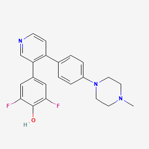 molecular formula C22H21F2N3O B608602 Ljh685 CAS No. 1627710-50-2