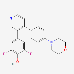 molecular formula C21H18F2N2O2 B608603 Lji308 CAS No. 1627709-94-7
