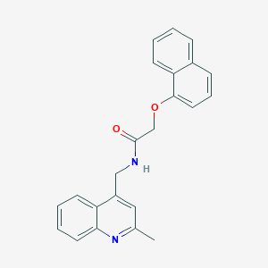 molecular formula C23H20N2O2 B6086038 N-[(2-methylquinolin-4-yl)methyl]-2-(naphthalen-1-yloxy)acetamide 