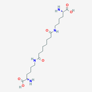 molecular formula C20H38N4O6 B608610 L-Lysine, N6,N6'-(1,8-dioxo-1,8-octanediyl)bis- CAS No. 675587-75-4