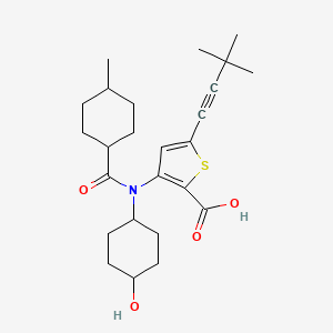 molecular formula C25H35NO4S B608626 VX-222 CAS No. 1026785-55-6