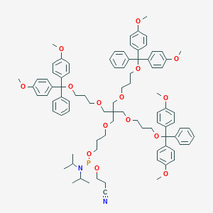 molecular formula C89H107N2O15P B608632 Long trebler phosphoramidite 
