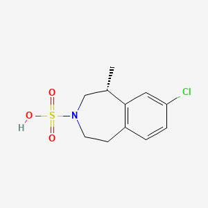 molecular formula C11H14ClNO3S B608636 Lorcaserin sulfamate CAS No. 1361572-46-4