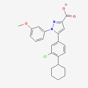 molecular formula C23H23ClN2O3 B608650 TC Lpa5 4 CAS No. 1393814-38-4