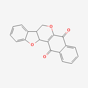 molecular formula C19H12O4 B608651 3,12-Dioxapentacyclo[11.8.0.02,10.04,9.015,20]henicosa-1(13),4,6,8,15,17,19-heptaene-14,21-dione CAS No. 1219104-20-7