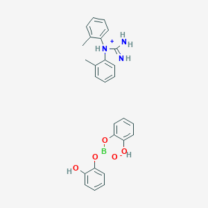 molecular formula C27H28BN3O4 B608655 Aniline; butanal CAS No. 16971-82-7