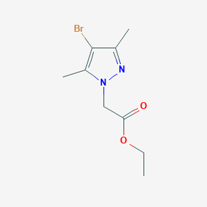 molecular formula C9H13BrN2O2 B060867 Ethyl 2-(4-bromo-3,5-dimethyl-1H-pyrazol-1-yl)acetate CAS No. 175137-54-9