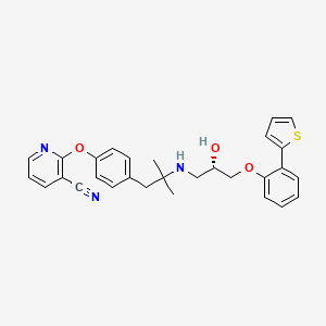 molecular formula C29H29N3O3S B608675 Lubabegron CAS No. 391920-32-4