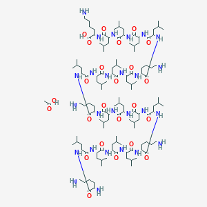 molecular formula C128H242N26O24 B608676 Lucinactant CAS No. 825600-90-6