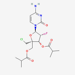 molecular formula C18H25ClFN3O6 B608685 Lumicitabine CAS No. 1445385-02-3