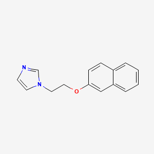 molecular formula C15H14N2O B6086943 1-(2-Naphthalen-2-yloxyethyl)imidazole 