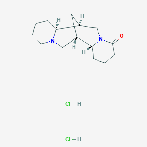 molecular formula C15H26Cl2N2O B608696 Lupanine dihydrochloride, (+/-)- CAS No. 6113-05-9