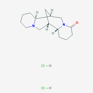 molecular formula C15H26Cl2N2O B608696 (+/-)-Lupanine dihydrochloride CAS No. 6113-05-9