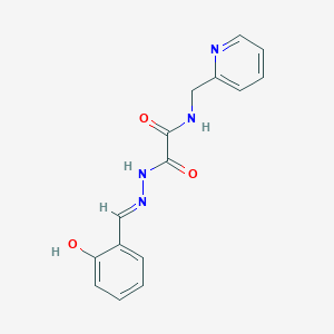 molecular formula C15H14N4O3 B6086964 N'-[(E)-(2-hydroxyphenyl)methylideneamino]-N-(pyridin-2-ylmethyl)oxamide 