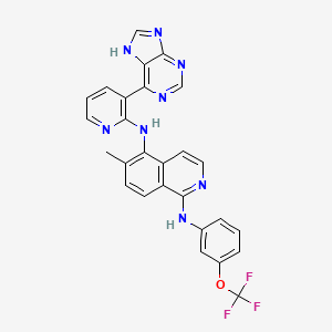 molecular formula C27H19F3N8O B608700 LUT014 CAS No. 2274819-46-2