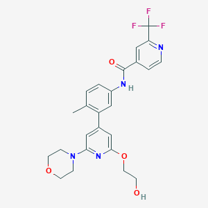 molecular formula C25H25F3N4O4 B608708 Naporafenib CAS No. 1800398-38-2