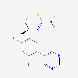 molecular formula C15H14F2N4S B608720 LY2811376 CAS No. 1194044-20-6
