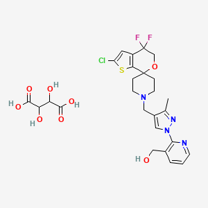 molecular formula C26H29ClF2N4O8S B608729 酒石酸 LY2940094 CAS No. 1307245-87-9