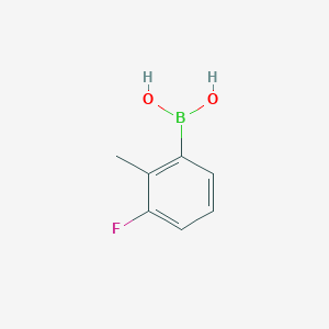 molecular formula C7H8BFO2 B060873 3-Fluoro-2-methylphenylboronic acid CAS No. 163517-61-1