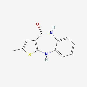 molecular formula C12H10N2OS B608733 2-Methyl-5,10-dihydrothieno[3,2-c][1,5]benzodiazepin-4-one CAS No. 221176-49-4