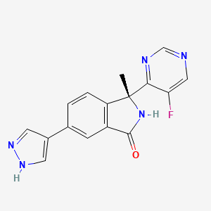 molecular formula C16H12FN5O B608739 (S)-LY3177833 CAS No. 1627696-51-8