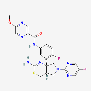 molecular formula C22H20F2N8O2S B608741 Unii-1L8quk35RX CAS No. 1628690-73-2