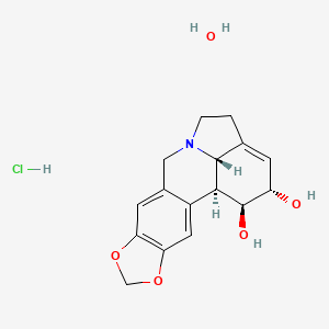 molecular formula C16H20ClNO5 B608753 Lycorine Hydrochloride Monohydrate CAS No. 6150-58-9