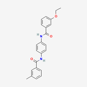 molecular formula C23H22N2O3 B6087572 N-[4-[(3-ethoxybenzoyl)amino]phenyl]-3-methylbenzamide 