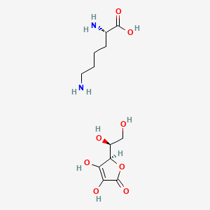 molecular formula C12H22N2O8 B608767 L-Lysine L-ascorbate CAS No. 94231-35-3