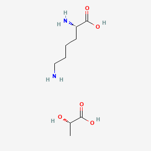 molecular formula C9H20N2O5 B608771 L-Lysine, (2S)-2-hydroxypropanoate (1:1) CAS No. 116198-78-8