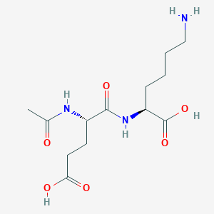 molecular formula C13H23N3O6 B608772 Lysine N-acetylglutamate CAS No. 32608-94-9