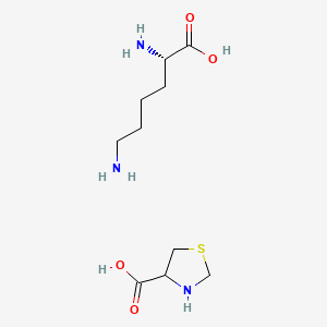 molecular formula C10H21N3O4S B608774 Lysine thiazolidine carboxylate CAS No. 57762-37-5