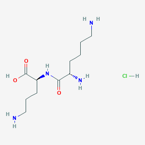 molecular formula C11H25ClN4O3 B608780 Lysyl ornithine monohydrochloride CAS No. 880096-93-5