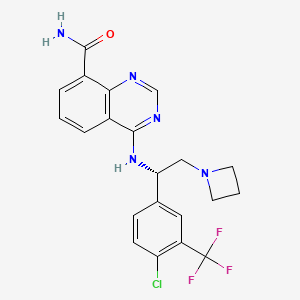 molecular formula C21H19ClF3N5O B608790 M2698 free base CAS No. 1379545-95-5