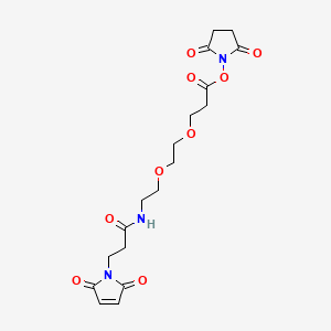 2,5-Dioxopyrrolidin-1-yl 3-(2-(2-(3-(2,5-dioxo-2H-pyrrol-1(5H)-yl)propanamido)ethoxy)ethoxy)propanoate