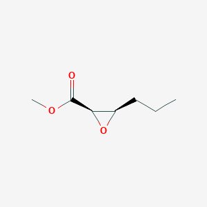 molecular formula C7H12O3 B060881 Methyl (2R,3R)-3-propyloxirane-2-carboxylate CAS No. 173828-92-7