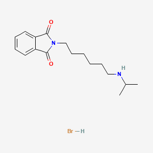 molecular formula C17H25BrN2O2 B6088198 2-[6-(Propan-2-ylamino)hexyl]isoindole-1,3-dione;hydrobromide 