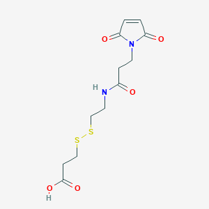 molecular formula C12H16N2O5S2 B608825 Mal-NH-ethyl-SS-propionic acid 