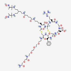 molecular formula C72H120N20O21S3 B608860 Maraciclatide CAS No. 489427-17-0