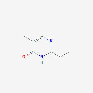 molecular formula C7H10N2O B060887 2-Ethyl-5-methylpyrimidin-4(1H)-one CAS No. 192631-47-3