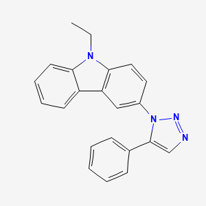 9-Ethyl-3-(5-phenyl-1H-1,2,3-triazol-1-yl)-9H-carbazole