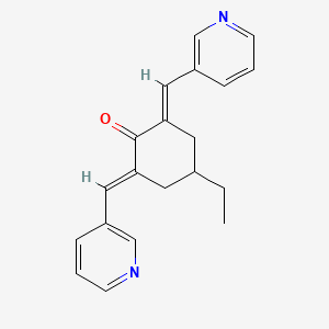 (2E,6E)-4-ethyl-2,6-bis(3-pyridylmethylene)cyclohexan-1-one