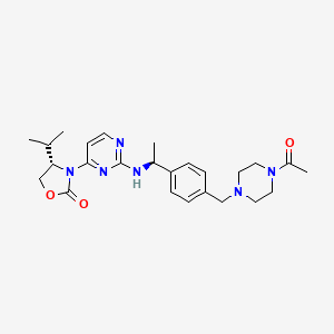 molecular formula C25H34N6O3 B608893 Mutant IDH1 inhibitor CAS No. 1429180-08-4