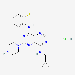 molecular formula C21H27ClN8S B608896 KHK-IN-1 hydrochloride CAS No. 1303470-48-5