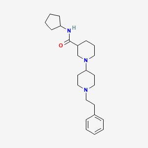 molecular formula C24H37N3O B6088984 N-cyclopentyl-1-[1-(2-phenylethyl)piperidin-4-yl]piperidine-3-carboxamide 
