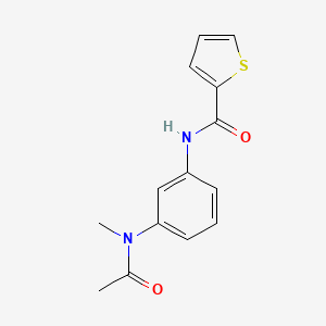 molecular formula C14H14N2O2S B6089059 N-{3-[acetyl(methyl)amino]phenyl}thiophene-2-carboxamide 