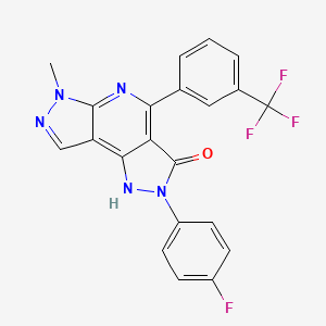 molecular formula C21H13F4N5O B608907 CTLA-4 抑制剂 CAS No. 635324-72-0