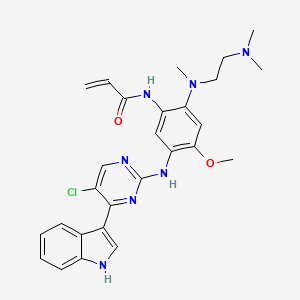 molecular formula C27H30ClN7O2 B608915 Mutant EGFR inhibitor 